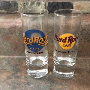 Hard Rock Cafe Shot Glass Set - Whistler & Niagara Falls